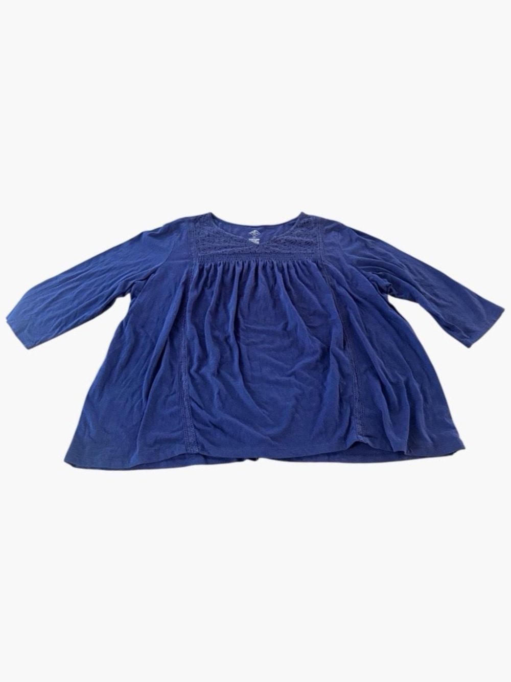 Lace Babydoll Blouse St. John’s Bay Blue